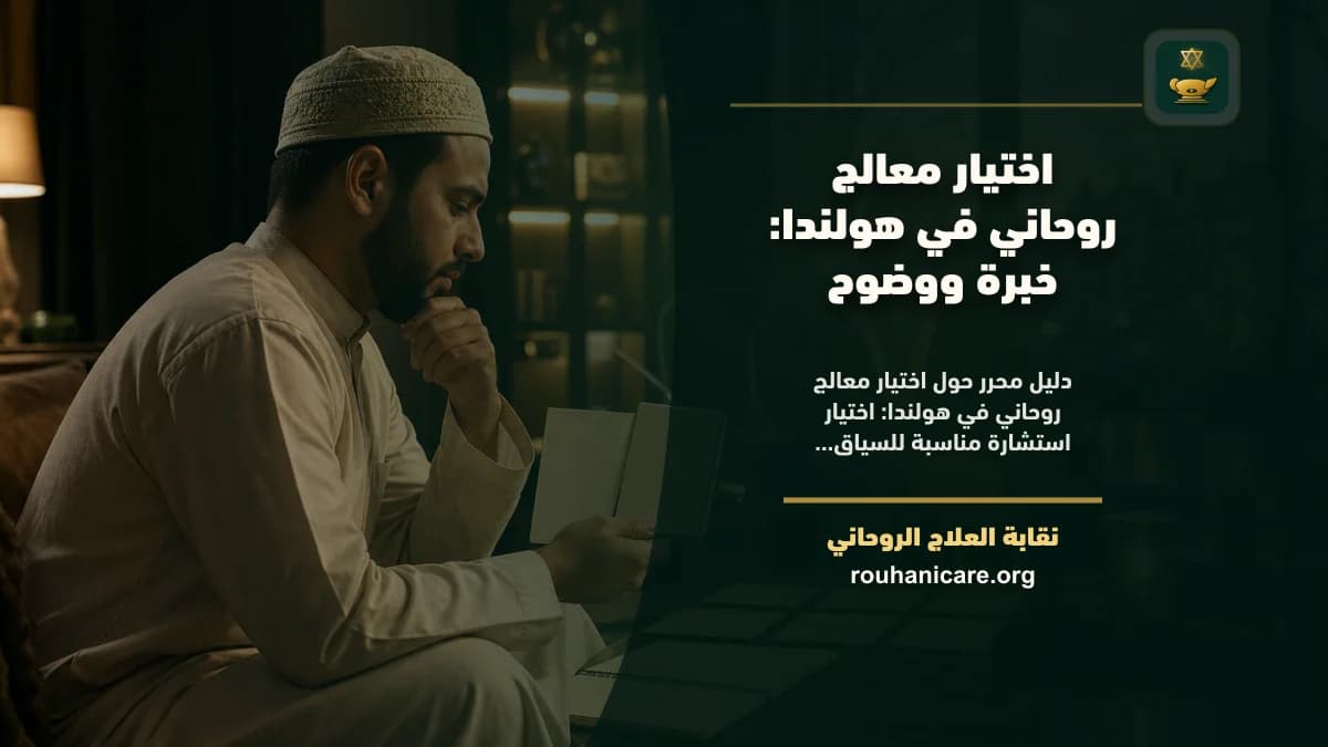اختيار معالج روحاني في هولندا: خبرة ووضوح